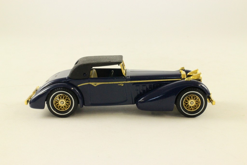 Matchbox Collectibles YY017A/D; 1938 Hispano Suiza; Dark Blue, Gold Trim